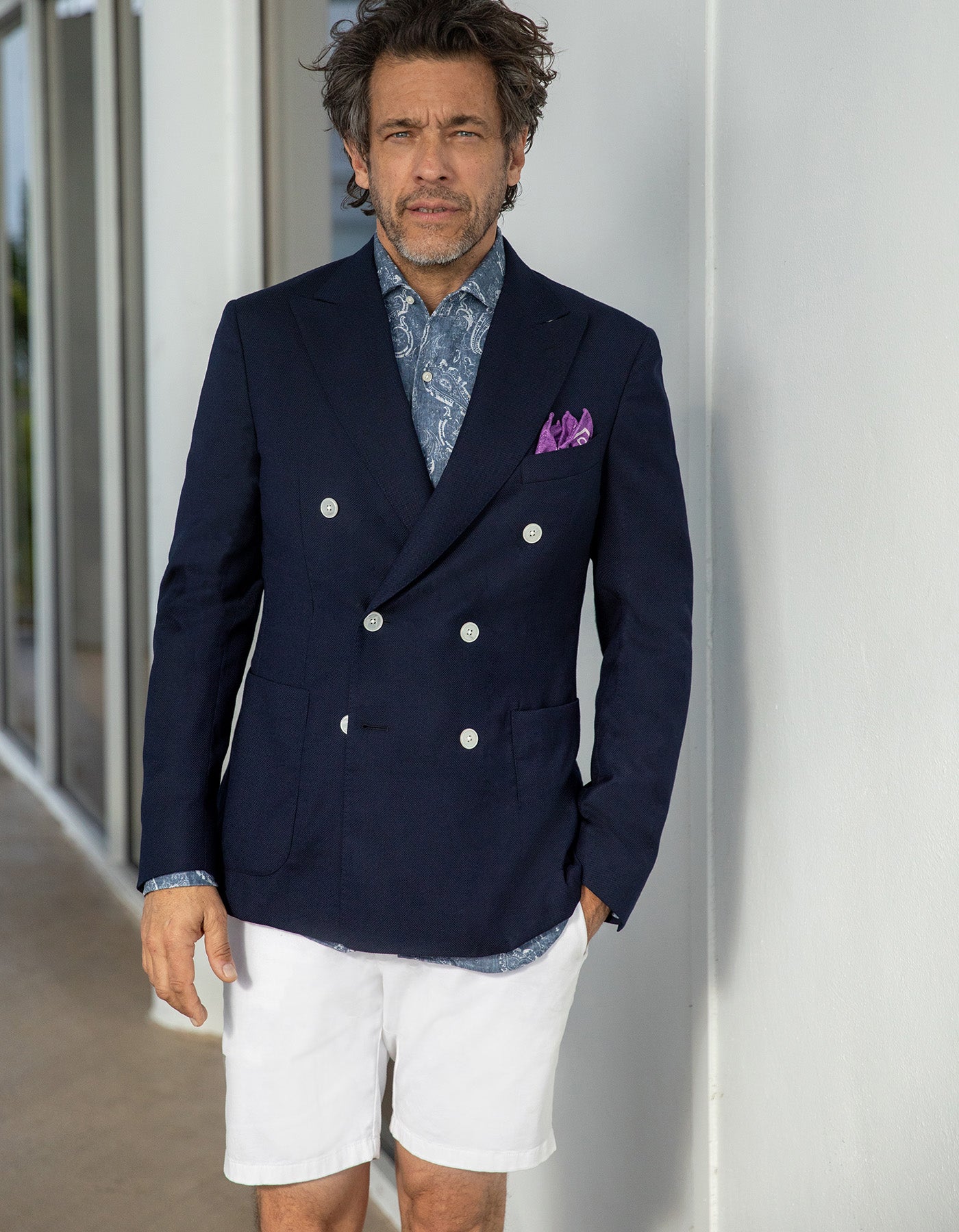 Blazer Giulio en Hopsack