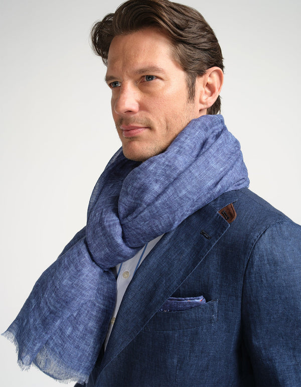 LUXURY LINEN PRINTED SCARF