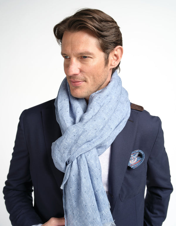 LUXURY LINEN PRINTED SCARF